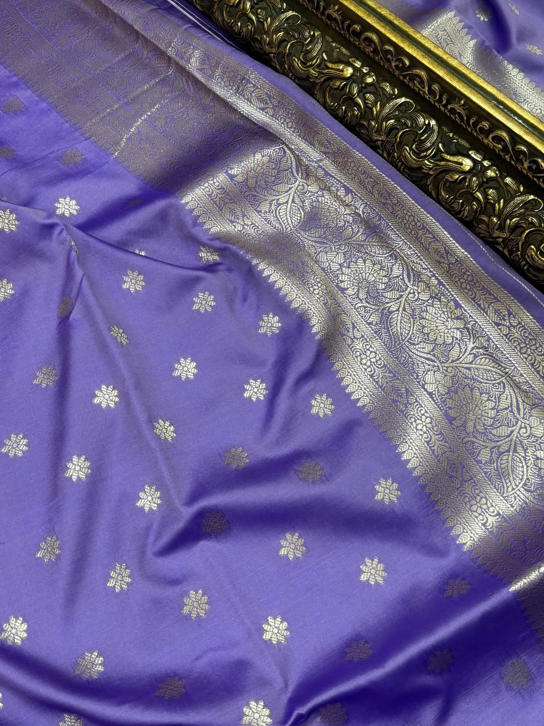 LAVENDER BANARASI ART SILK SAREE