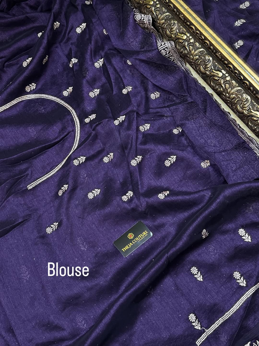 VIOLET FANCY RAW SILK SAREE