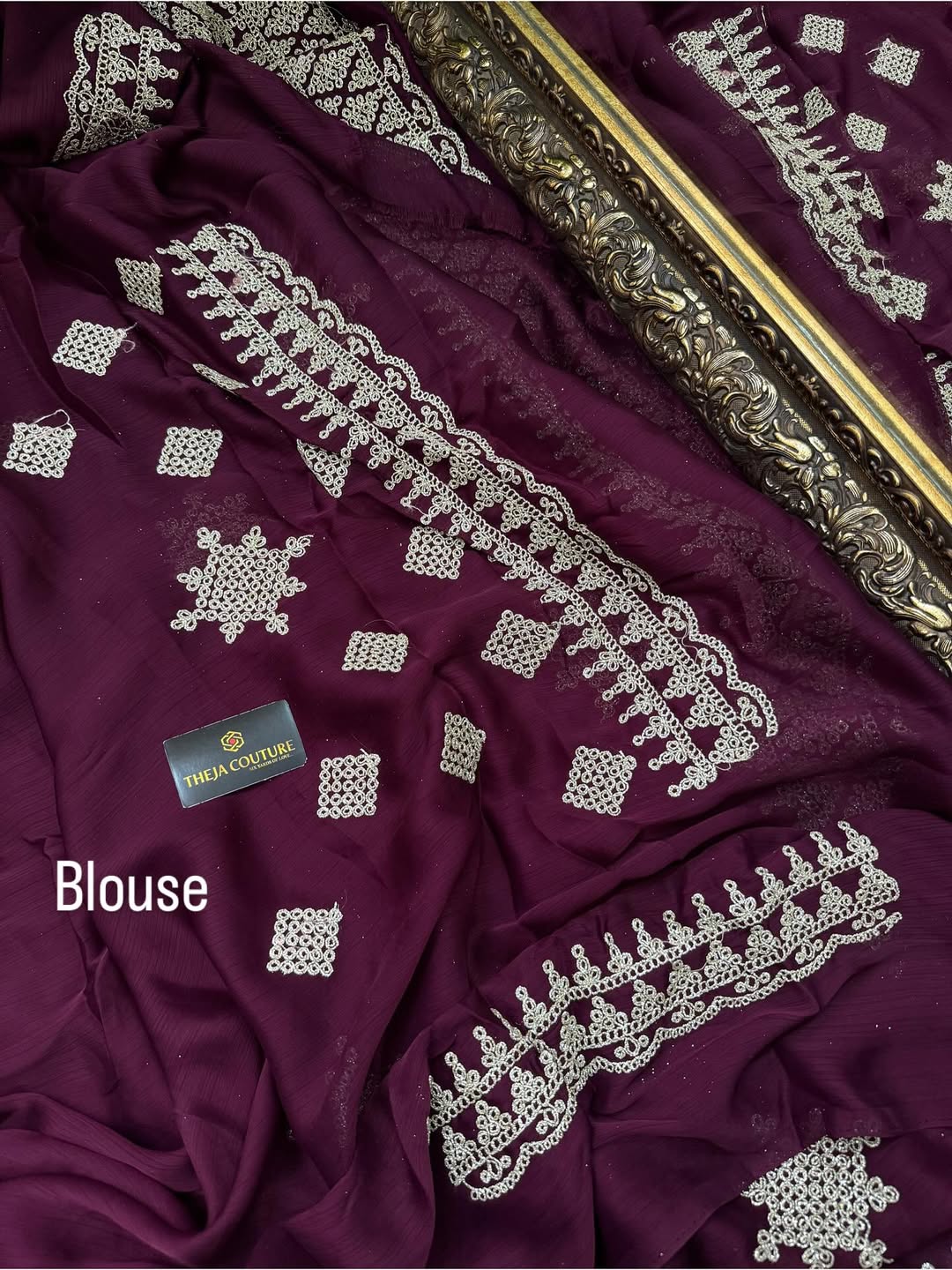 MAGENTA SOFT GEORGETTE SATIN SAREE