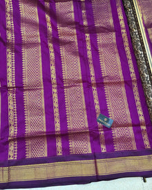 ONION PINK COTTON FULL BUTTA WITH MAGENTA BORDER
