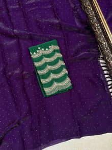 VIOLET GEORGETTE SAREE