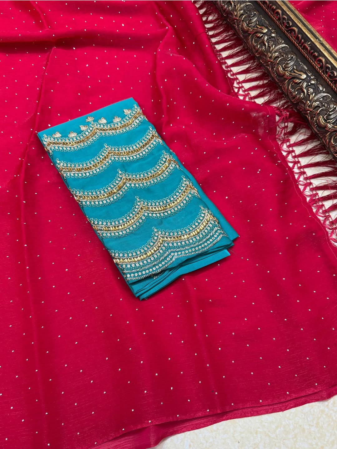 RANI PINK GEORGETTE SAREE