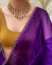 PURPLE GEORGETTE SAREE