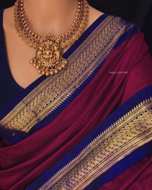 MAGENTA COTTON SILK SAREE