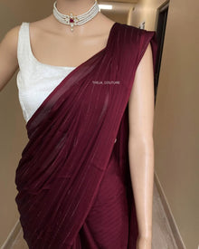 MARRON GEORGETTE SAREE