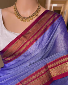 INK BLUE ILKAI COTTON SAREE