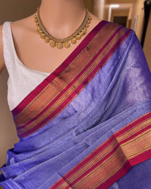 INK BLUE ILKAI COTTON SAREE