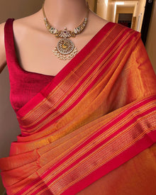 MUSTARD ILKAI COTTON SAREE