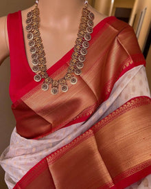 WHITE KORA COTTON SAREE