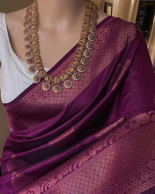 PURPLE ART SILK SAREES