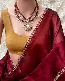 MAROON GEORGETTE SAREE