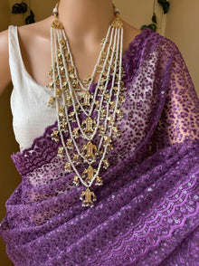 VIOLET NET SAREE