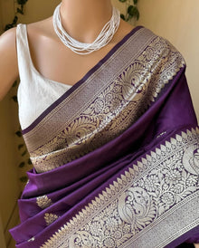 MAGENTA ART SILK SAREE