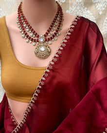MAROON GEORGETTE SAREE