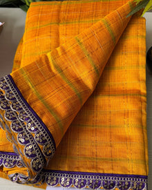 YELLOW KOTTA SILK SAREE