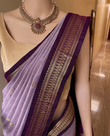 ONION PINK COTTON SILK SAREE