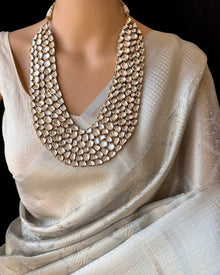 SILVER TISSUE SAREE