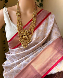 WHITE ART SILK SAREE