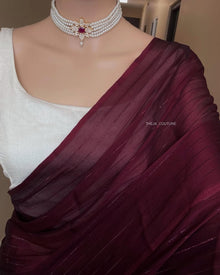 MARRON GEORGETTE SAREE
