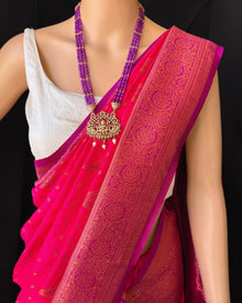 RANI PINK ART SILK SAREE