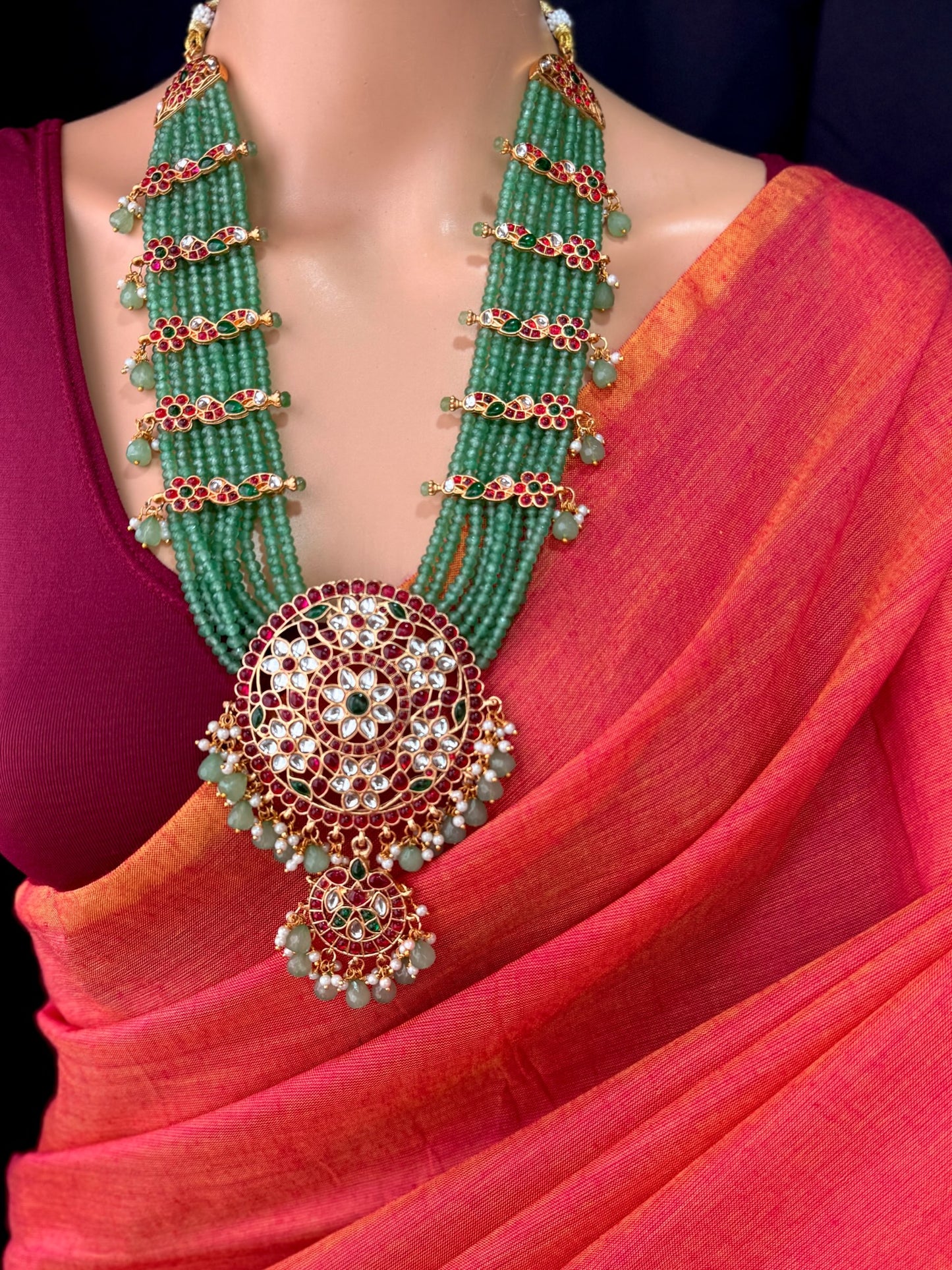 PINK ORANGE DUAL SHADE PLAIN KHADI COTTON SAREE