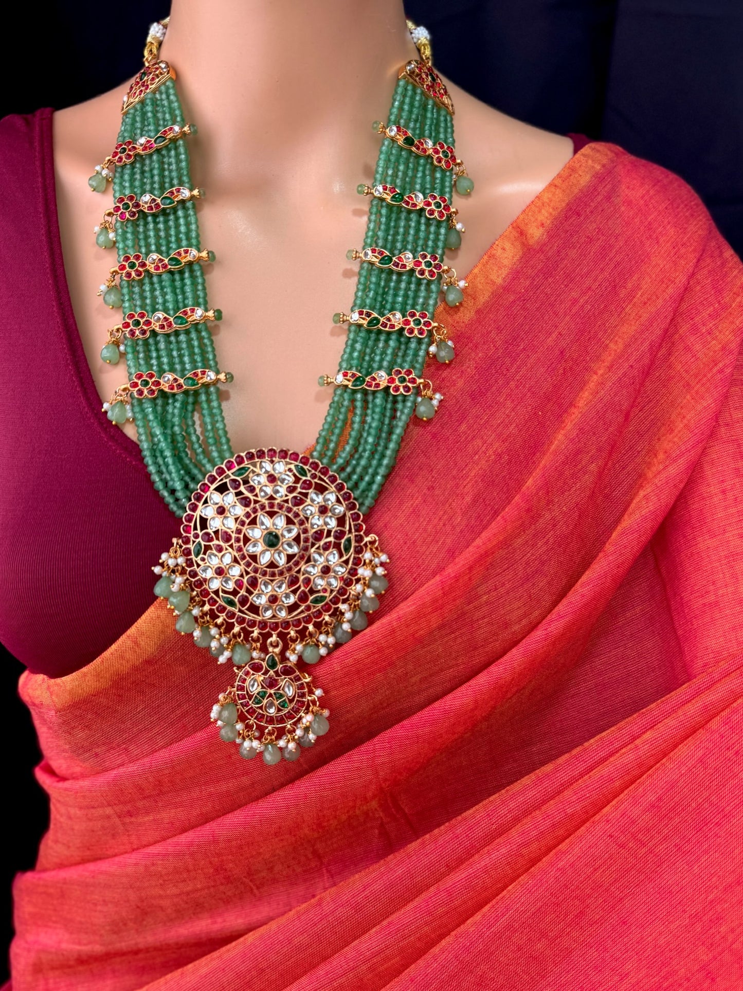 PINK ORANGE DUAL SHADE PLAIN KHADI COTTON SAREE