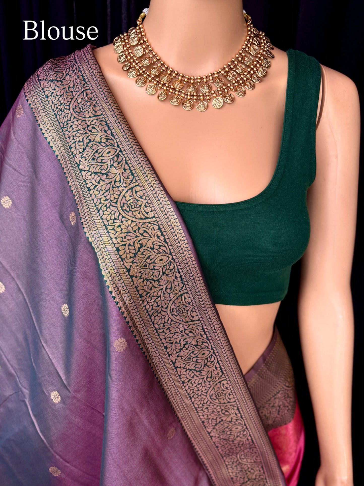 LOTUS PINK DUAL SHADE SOFT SOFT ART SILK SAREE