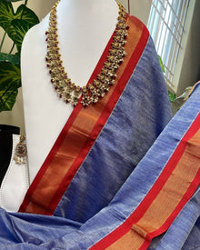 INK BLUE SOFT GADWAL COTTON SILK SAREE